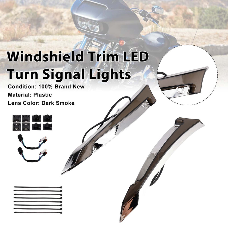 LED-Blinker für die Windschutzscheibenverkleidung der Touring Road Glide (2014–2023)