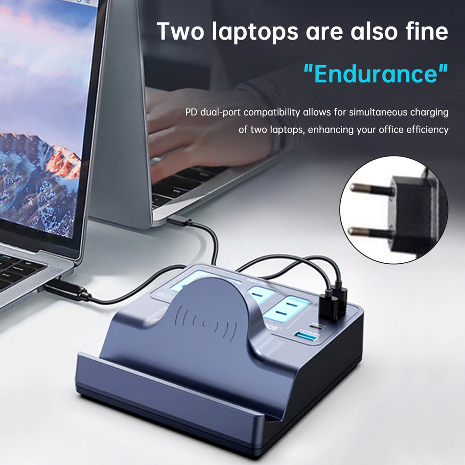 140W Smart Wireless Schnellladebuchse High Power PD100W Notebook QC Lade Handy Ladegerät EU Stecker