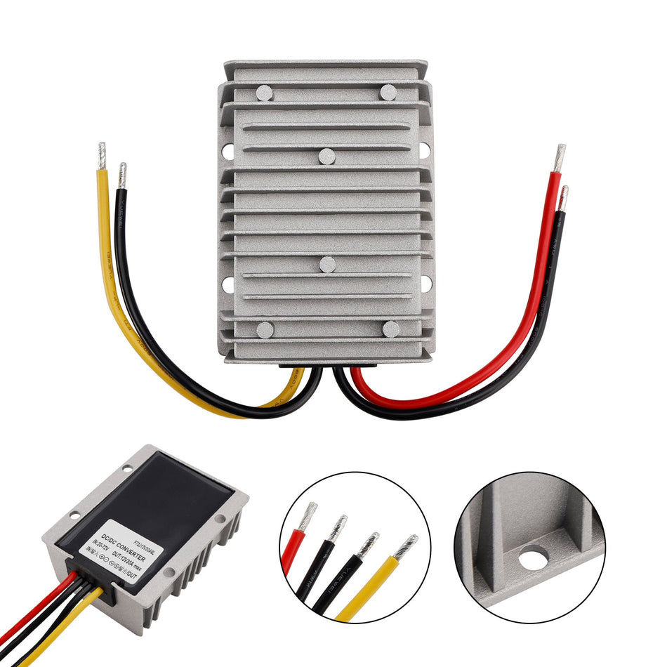 Wasserdichter DC 20-72V bis 12V 30A 360W Step-Down-Stromversorgungskonverter-Regler