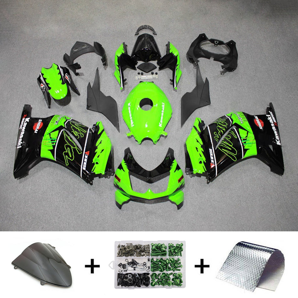 Verkleidungssatz aus ABS-Kunststoff, passend für Kawasaki EX250 Ninja250R 2008-2012