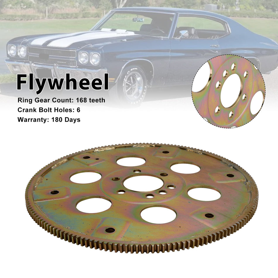 1970-1990 Chevy 454 Weißverzinkte externe 168-Zähne-Stahl-Flexplatte 1845400