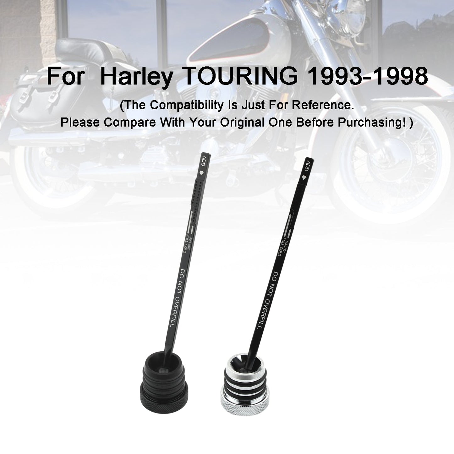 1993-1998 Harley TOURING FLHT FLHS FLTC Ölmessstab Tankdeckel Stecker 0710-0002