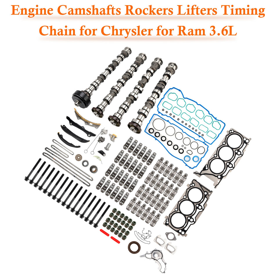 Motor Nockenwellen Rocker Lifters Timing Kette für Chrysler für Ram 3,6 L