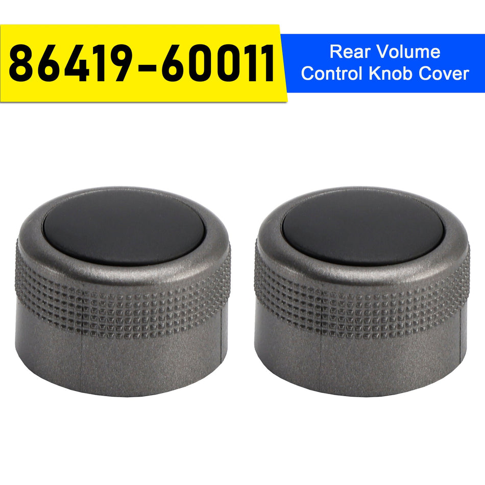2 Stück 86419-60011 Abdeckung für den hinteren Lautstärkereglerknopf für Toyota Land Cruiser LC200