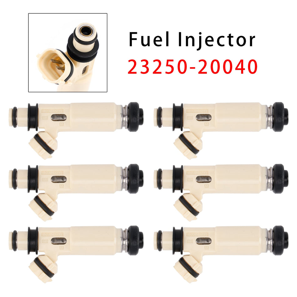 6 Stück Kraftstoffeinspritzdüsen für Toyota Highlander 3.3L V6 2008-2010 23250-20040