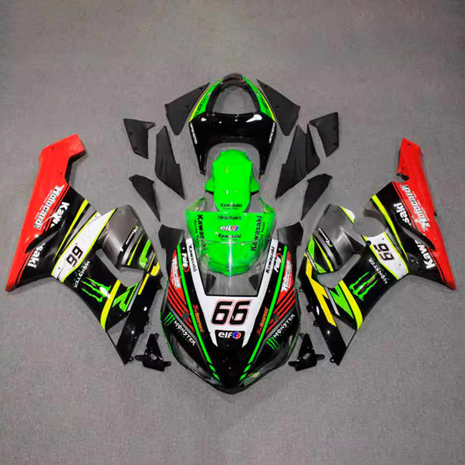 Verkleidungssatz aus ABS-Kunststoff, passend für Kawasaki ZX6R 636 (2005-2006)