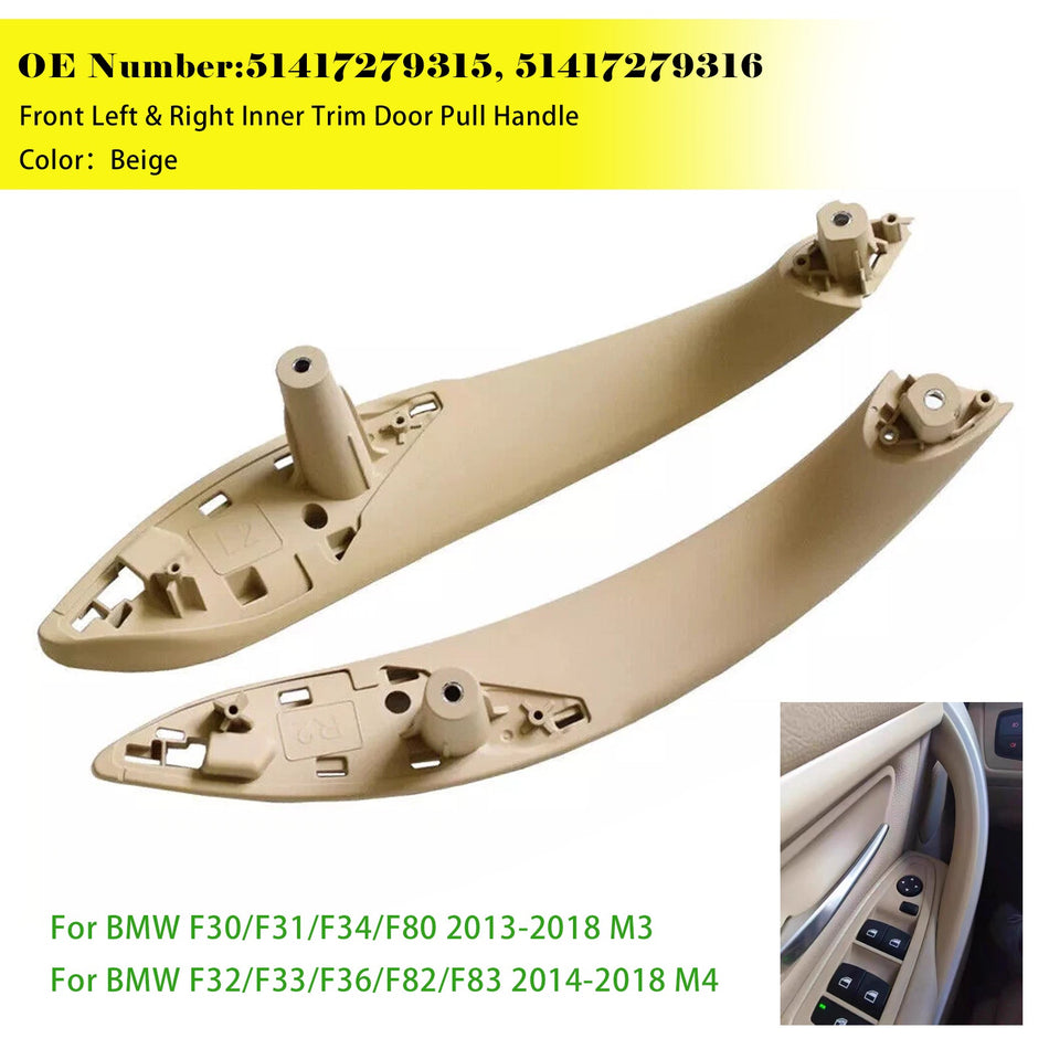Türgriffset innen, beige, links/rechts, für BMW F30 F80 F31 F32 F33 F35