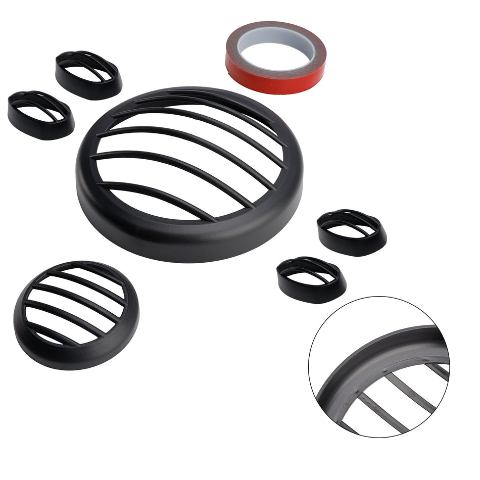 2023–2024 Yamaha Pg-1 Scheinwerfer Schutz Schild Abdeckung Kühlergrill Schwarz Kit