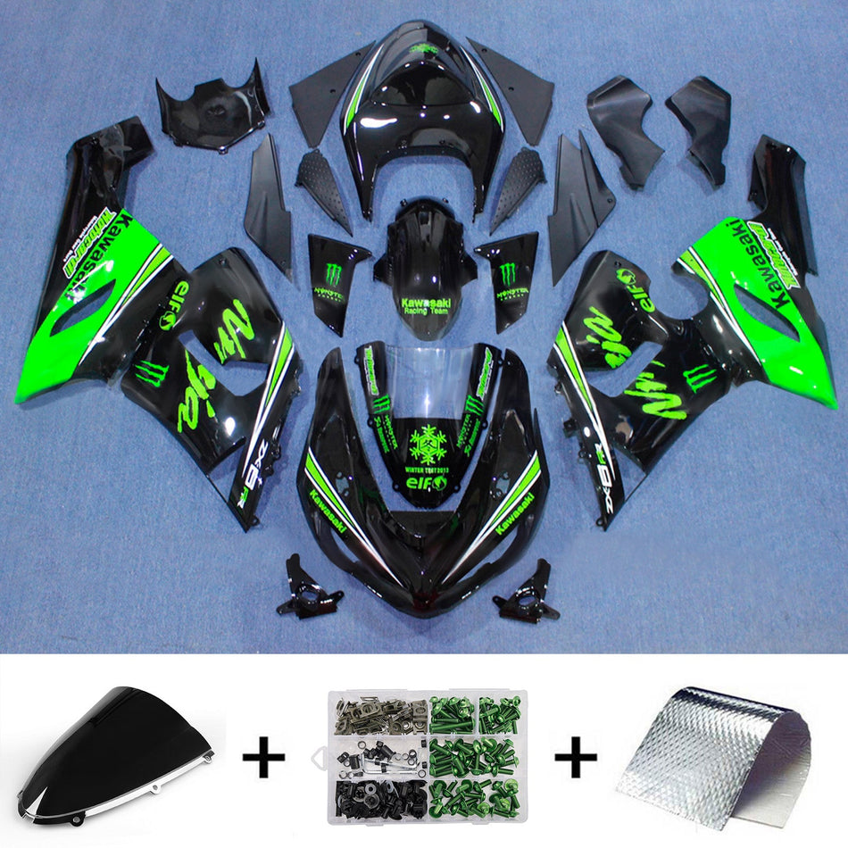 Verkleidungssatz aus ABS-Kunststoff, passend für Kawasaki ZX6R 636 (2005-2006)