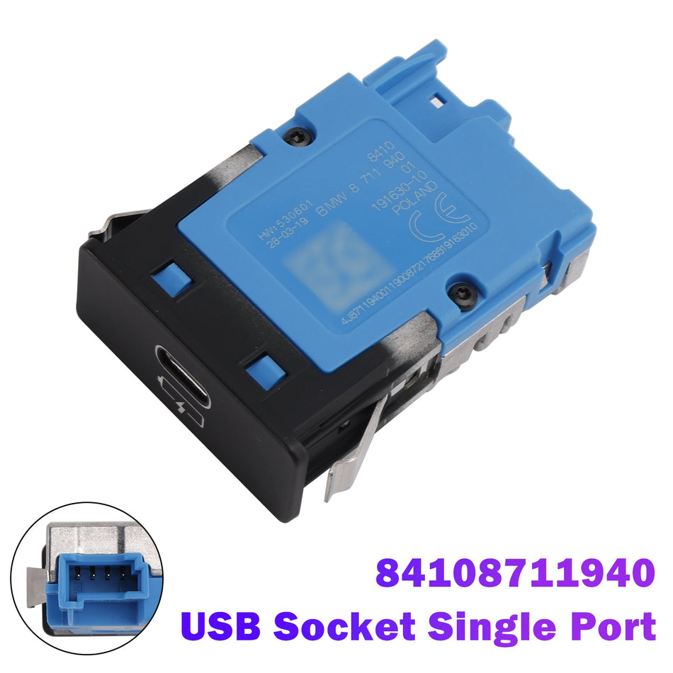 USB-Buchse (Einzelanschluss) für BMW X1 X2 X3 X4 X5 X6 X7 M3 M4 Z4 84108711940