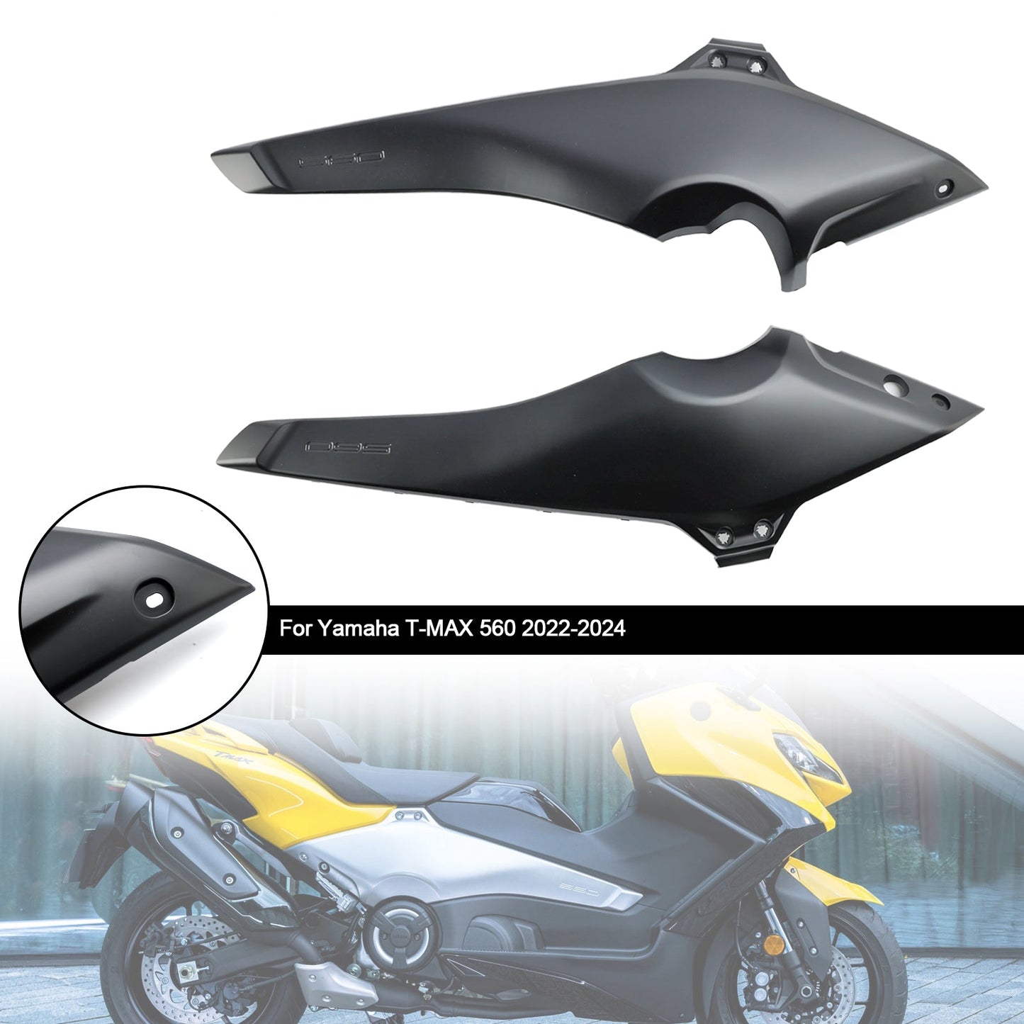 Seite Rahmen Abdeckung Panels Verkleidung Kutschen Für Yamaha T-MAX 560 2022-2024