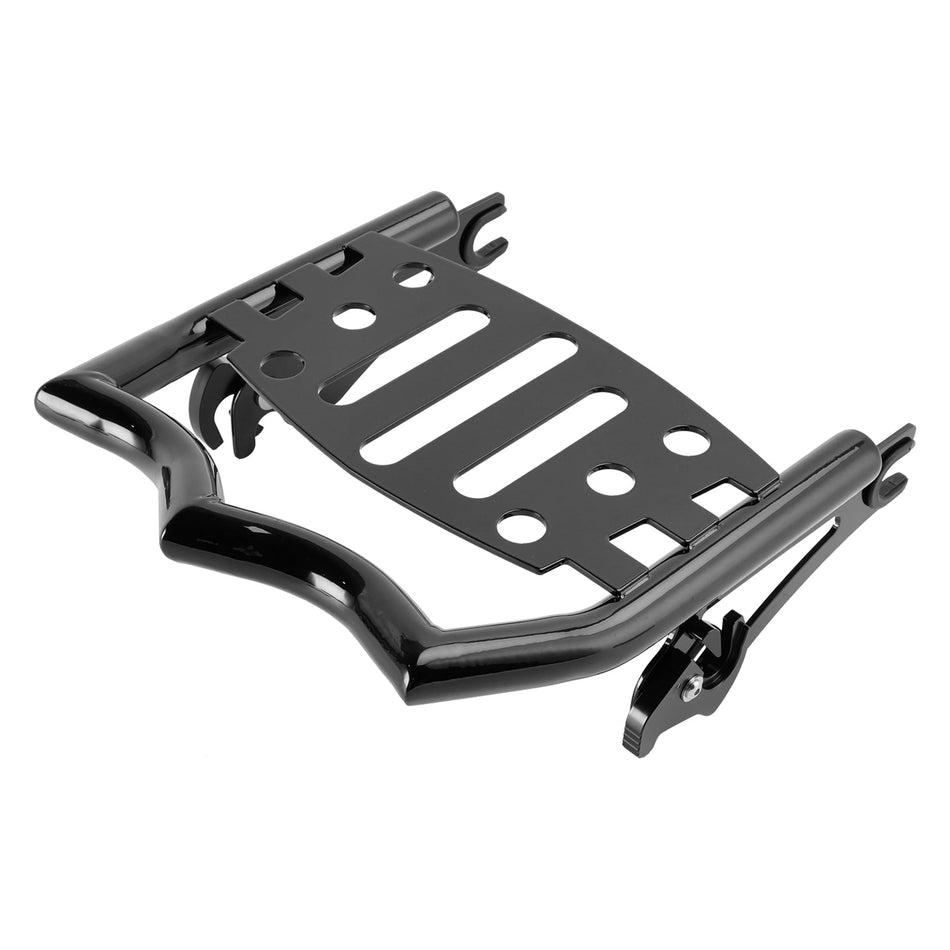 Abnehmbarer Gepäckträger, glänzend schwarz, für Street Glide, Ultra, FLHX, ST 2009–2025