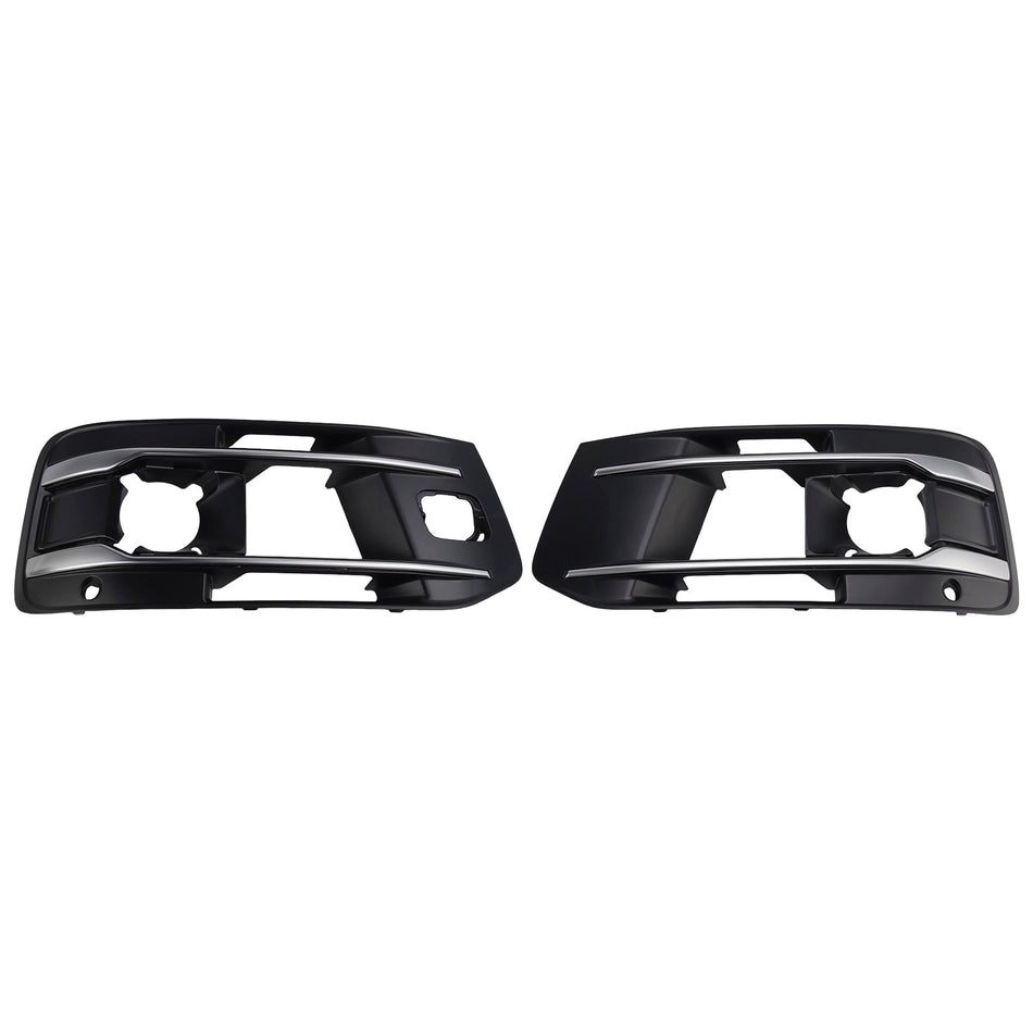 2-teiliges Set Nebelscheinwerfer-Abdeckungen für die Frontstoßstange, passend für Audi Q7 (2016–2019), Teilenummer: 4M0807682AA4W3