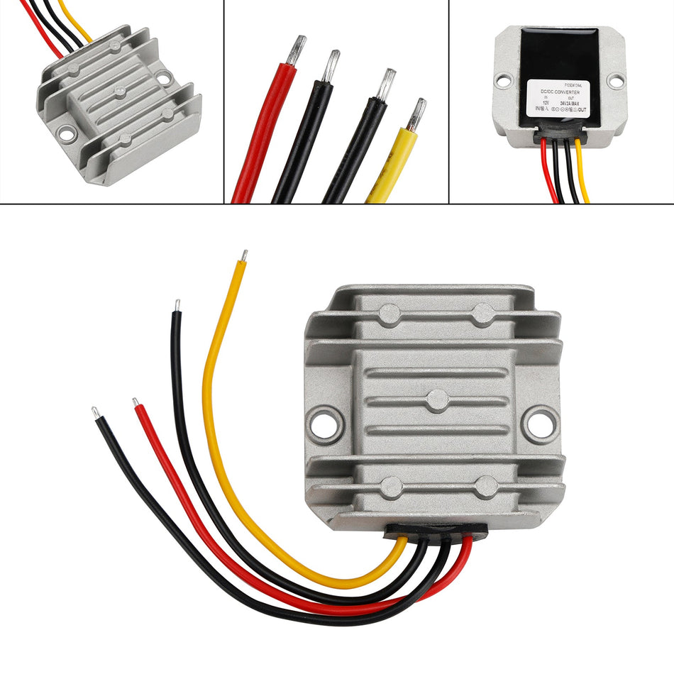 Wasserdichter DC 12V bis 24V 2A 48W Step-Up-Stromversorgungskonverter-Regler
