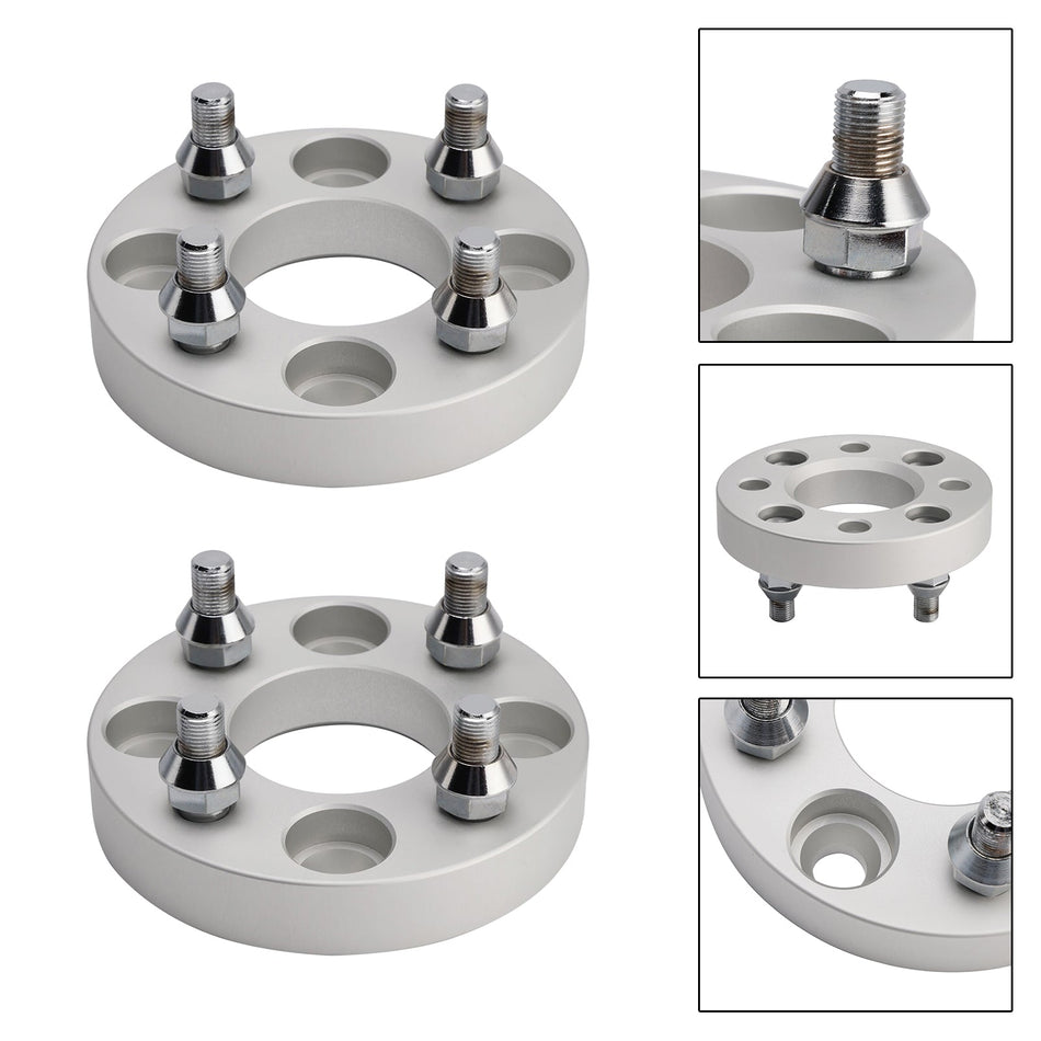 1"" Radabstandshalter-Set mit Kabeln, Radmuttern, silber, für Yamaha, Club Car, Ezgo Golfwagen
