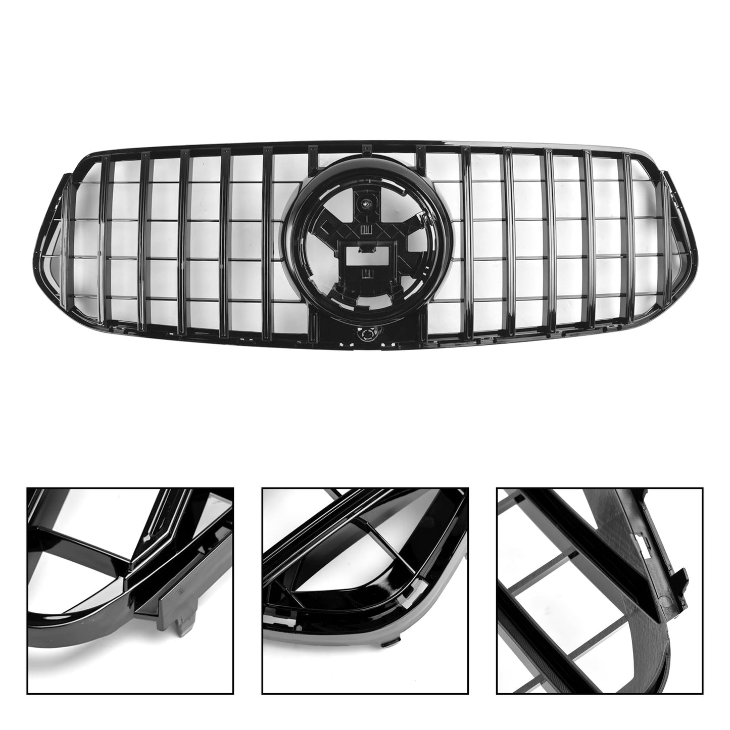 Glänzend schwarzer Kühlergrill für Mercedes Benz Gle W167 C167 V167 2020–2023