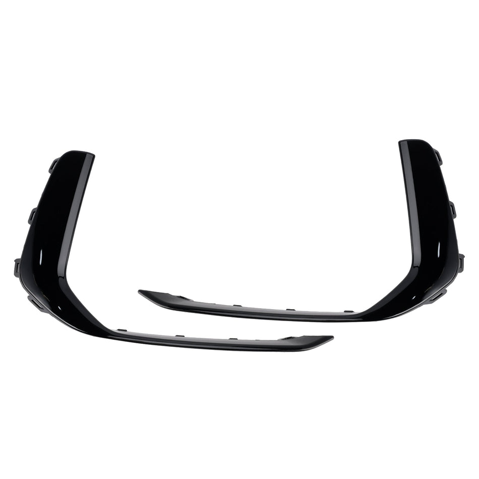 2019-2023 Audi A6 C8 S-Line S6 2PCS Nebelscheinwerfer-Zierleiste Schwarz