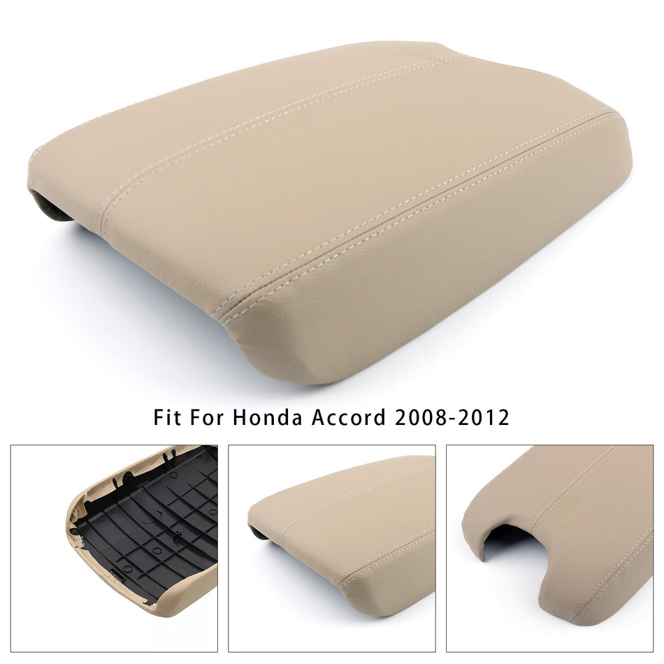 2008–2012 Honda Accord Beige Leder Armlehne Mittelkonsole Deckel