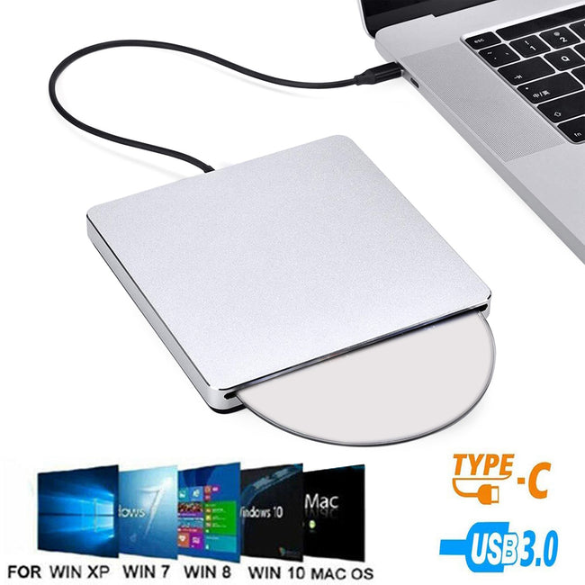 Slot-in External Drive USB 3.0 Type-C Player Writer für Laptop PC Mac