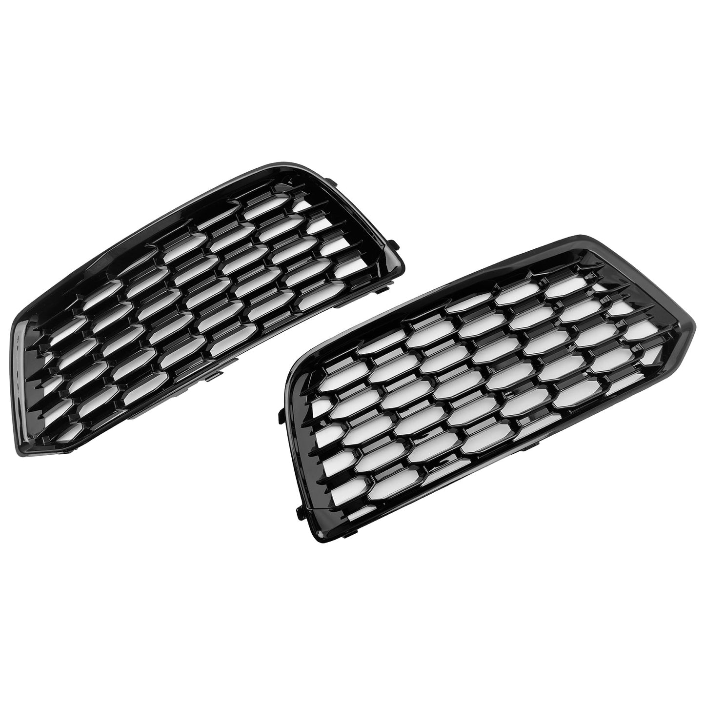 2018-2022 Audi Q5 Mesh 2PCS Front Sto?stange Abdeckung Grill Grille Lünette Einsatz