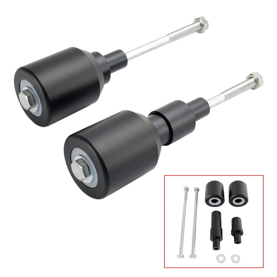 Crash Bobbin Protector Slider Aluminium Schwarz Für Kawasaki Z650 Ninja 650 17-23