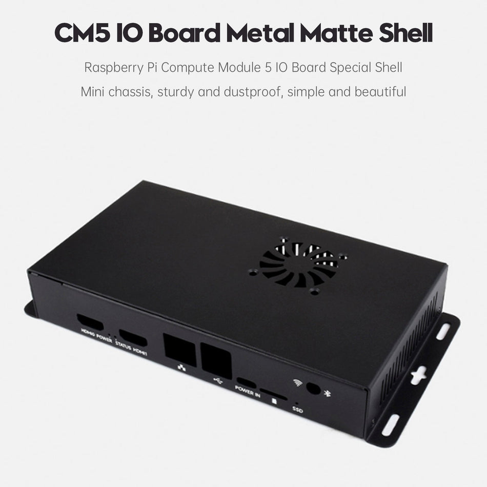 Raspberry Pi CM5 IO Compute Module 5 IO Board Metallgehäuse zur Wärmeableitung