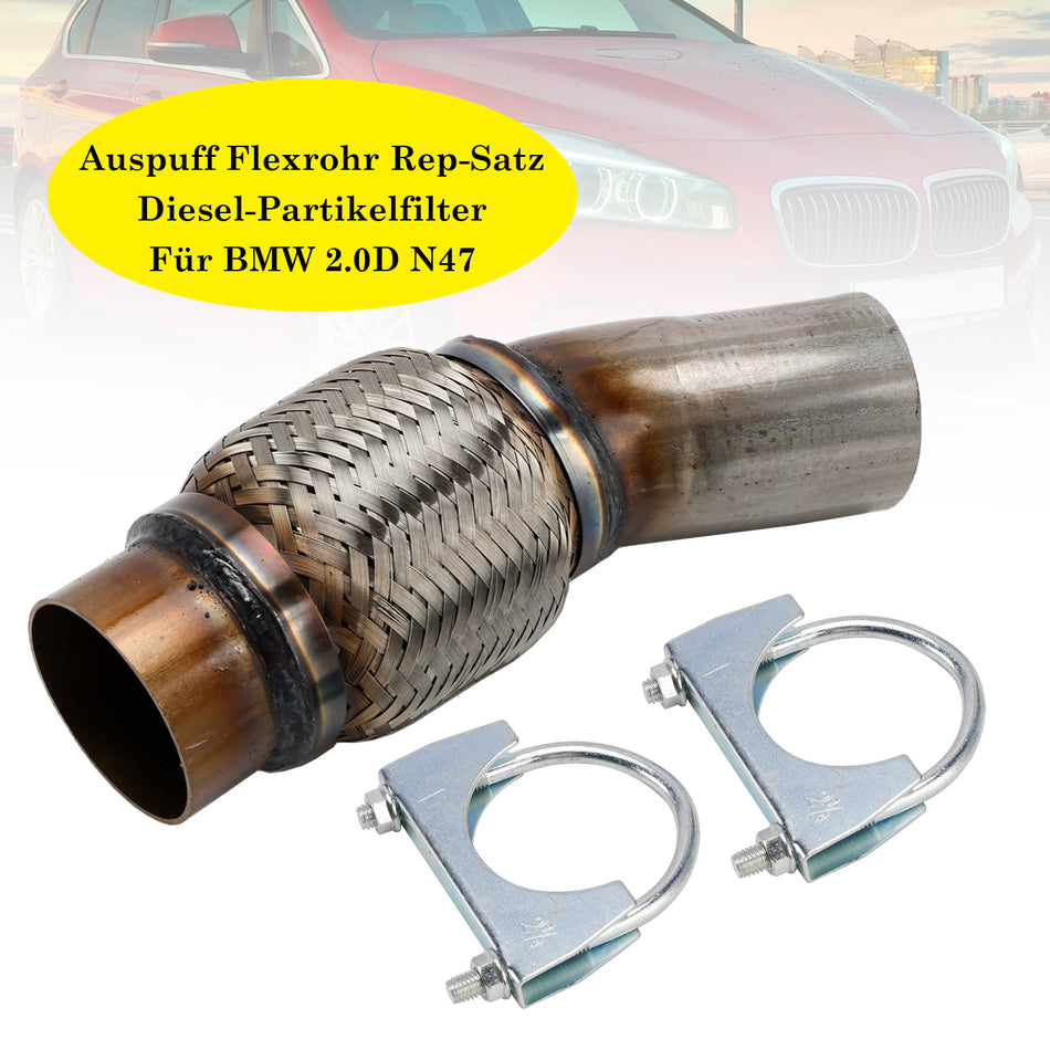 Auspuff Flexrohr Rep-Satz Diesel-Partikelfilter Dpf Kat Passend Für BMW 2.0D N47