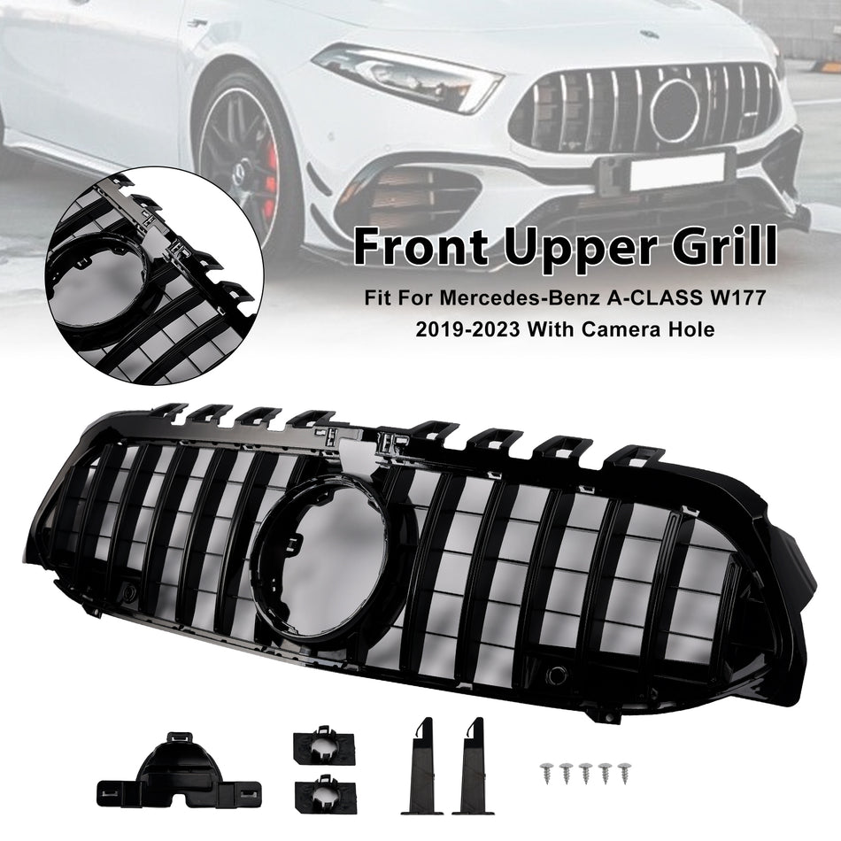 GT-Style Front Bumper Grille Grill Für Mercedes Benz A-Class W177 2019-2023