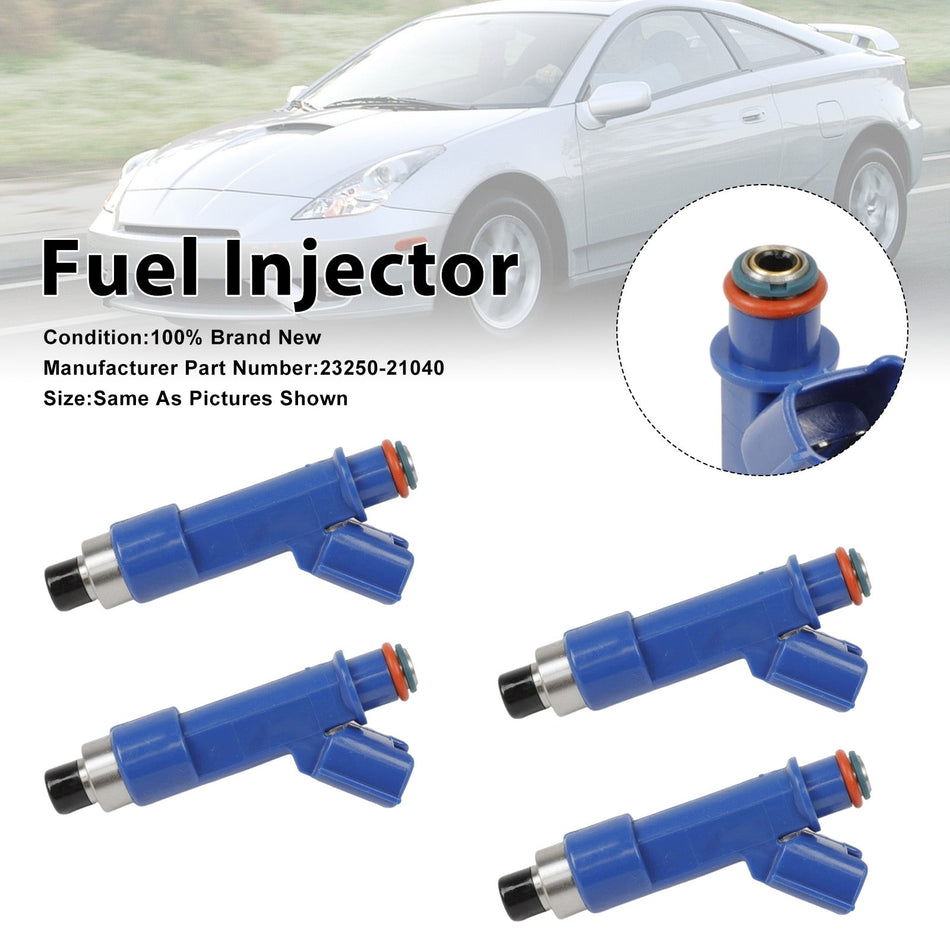 4 Stück Kraftstoffeinspritzdüsen für Toyota Yaris 1.5L 06-14 Celica 03-05 23250-21040