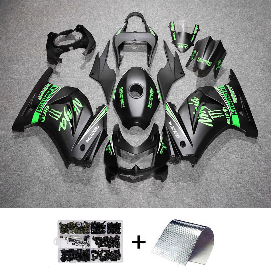 Verkleidungssatz aus ABS-Kunststoff, passend für Kawasaki EX250 Ninja250R 2008-2012
