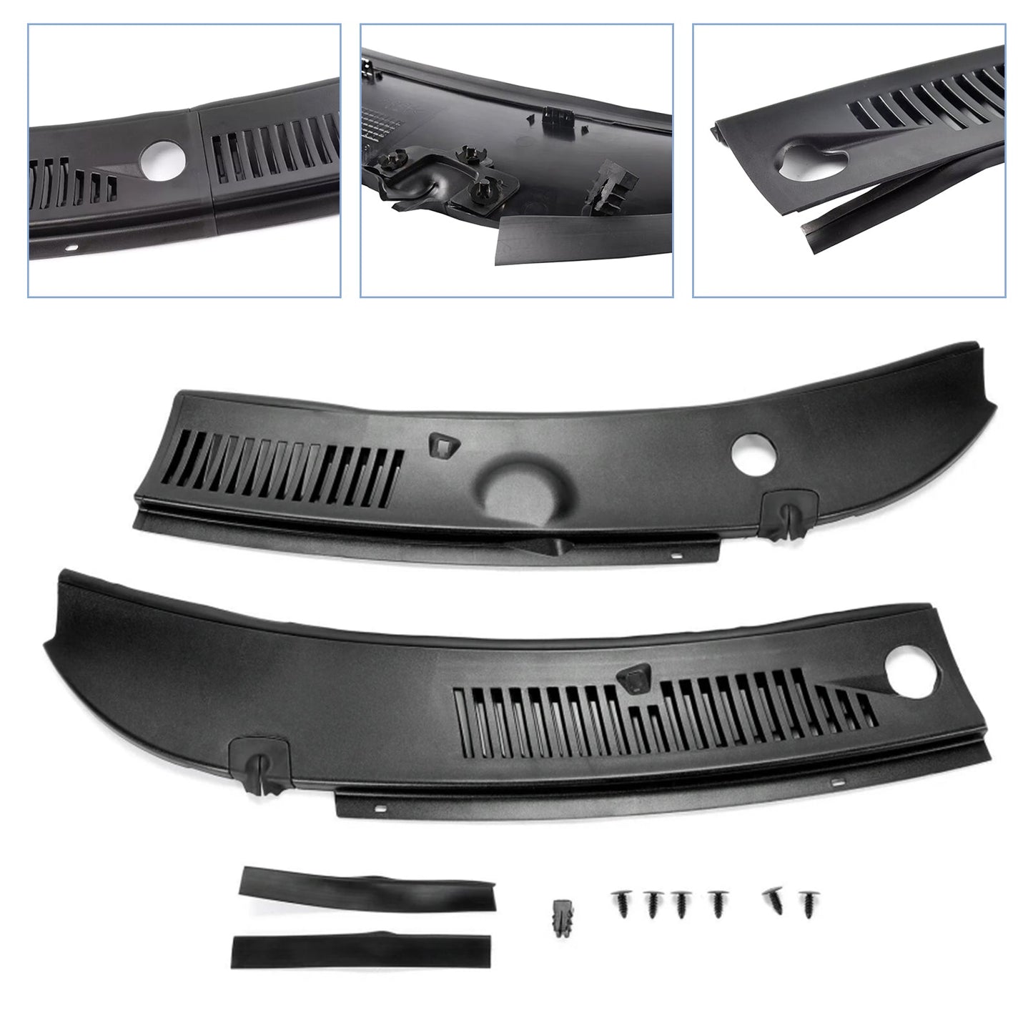 1999-2001 Ford Mustang SVT Cobra, Coupe/Cabrio Scheibenwischer Fensterverkleidung Kühlergrill rechts und links 3R3Z6302228AAA