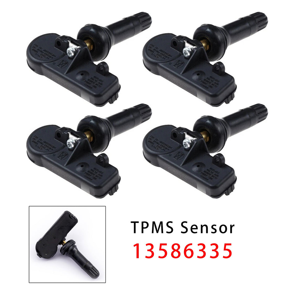 4x TPMS Reifendrucksensor für Buick, Cadillac, Chevy Suburban, GMC 13586335