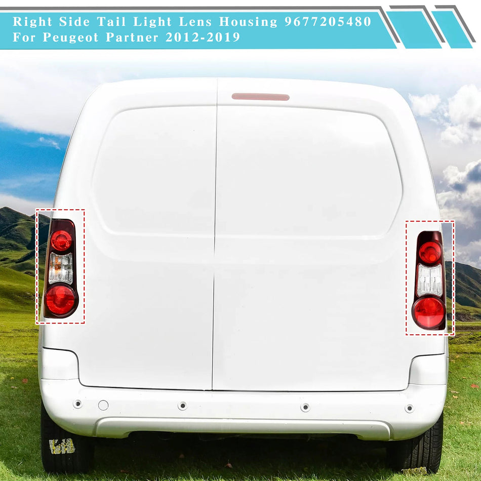 2012-2019 Peugeot Partner Citroen Berlingo Links+Rechts Seite Rücklicht Objektiv Geh?use9 677205580 9677205480