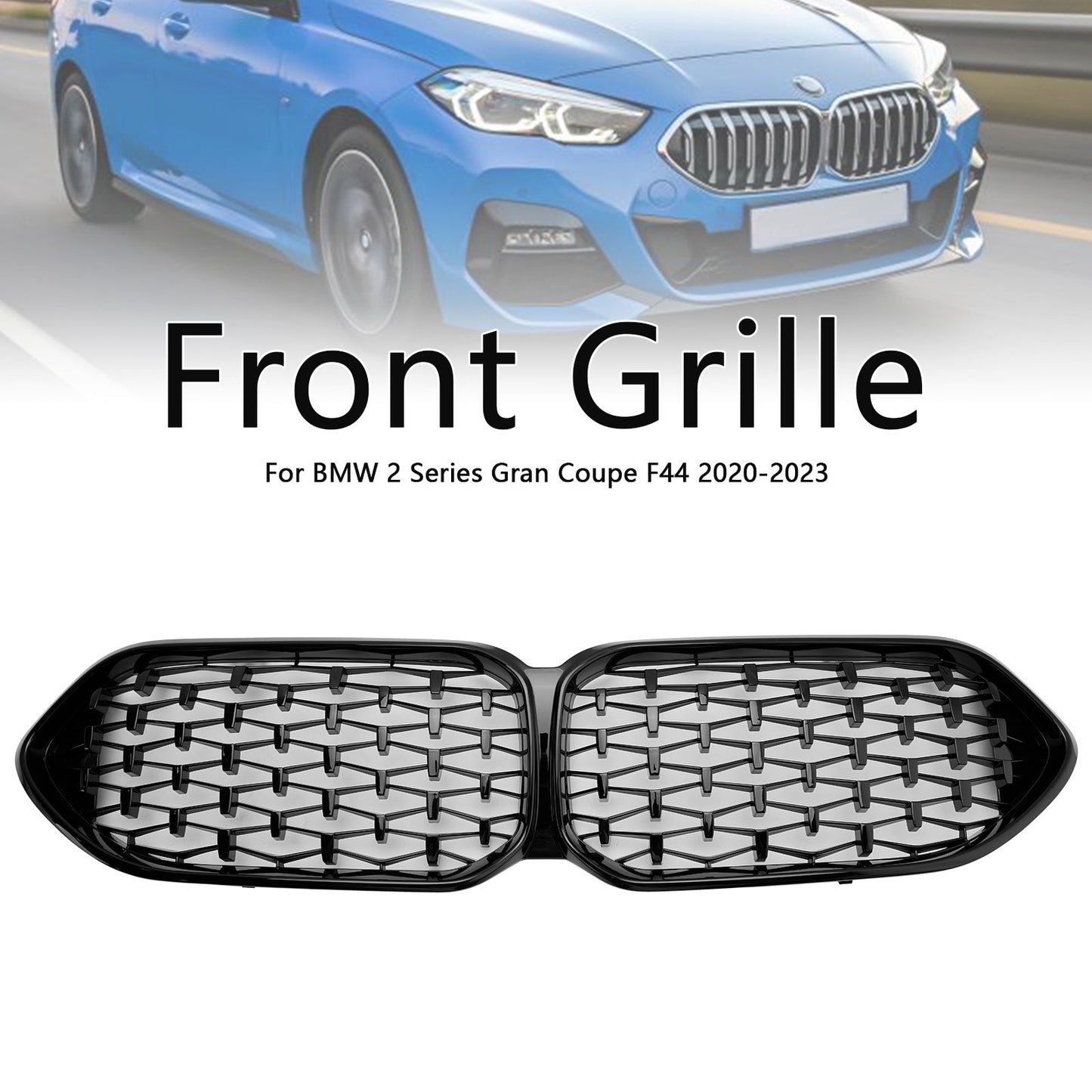 2020–2023 BMW 2er-Reihe F44 Coupé M Diamantglanz Schwarz Frontgrill 51135A39378 51138080494