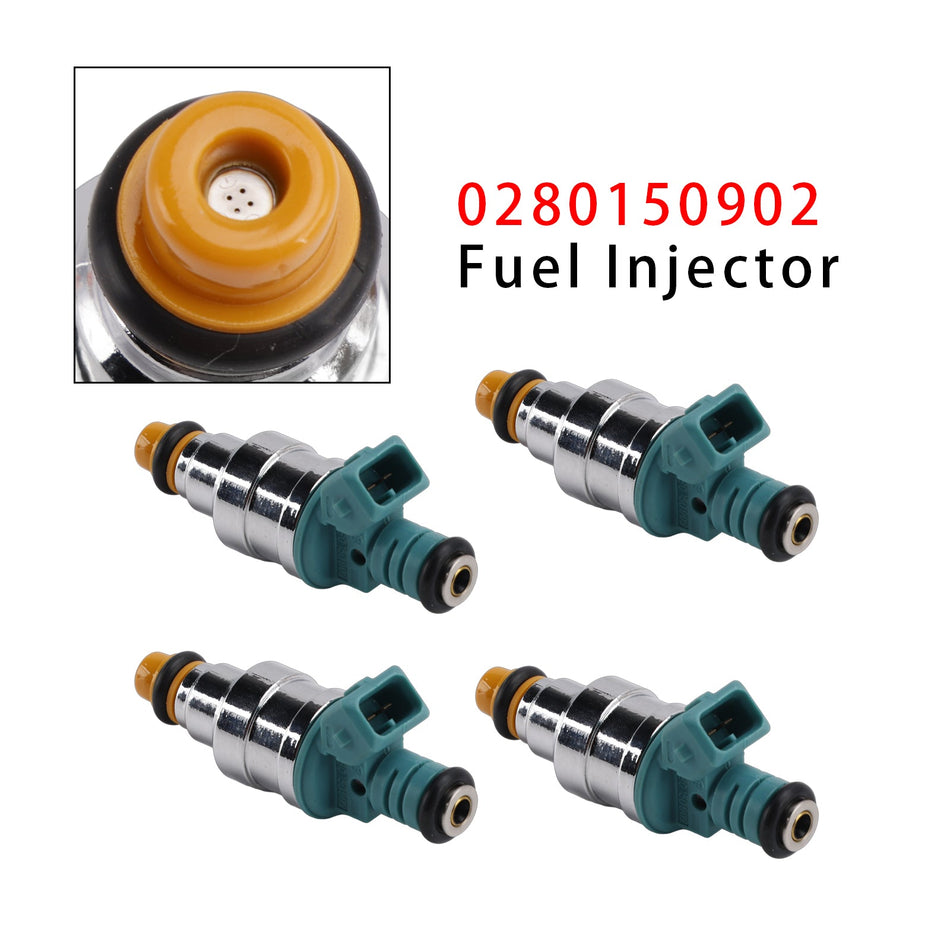 4 Stück Einspritzdüsen für Volkswagen Golf Cabriolet Jetta Fox 1.8L I4 0280150902