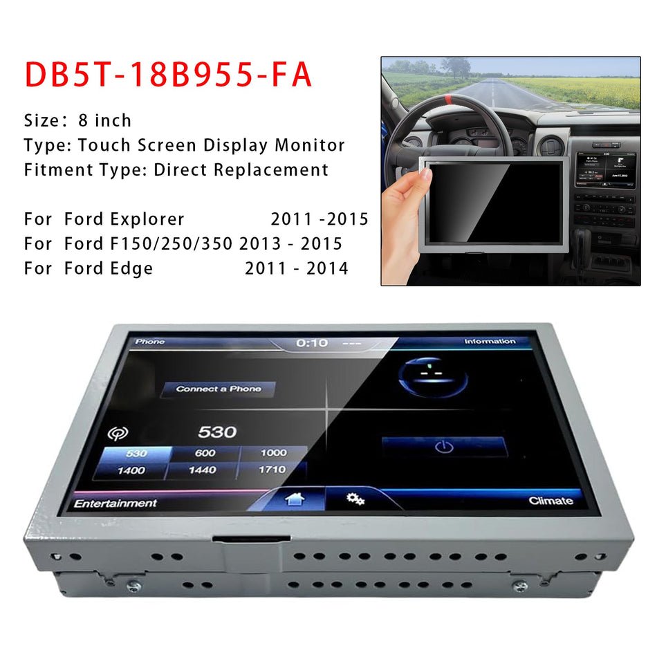2011–2015 Ford Explorer 8"" Sync Radio Informations-Touchscreen-Display DC3T-18B955-F DT4T-18B955-FB