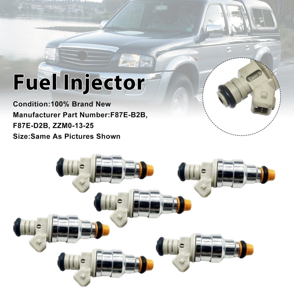 6 Stück Einspritzdüsen für Ford Ranger und Mazda B3000 Sable 3.0L V6 F87E-D2A