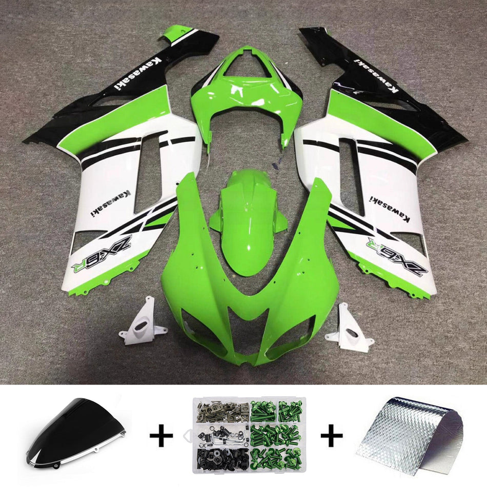 Verkleidungssatz aus ABS-Kunststoff, passend für Kawasaki ZX6R 636 (2007-2008)