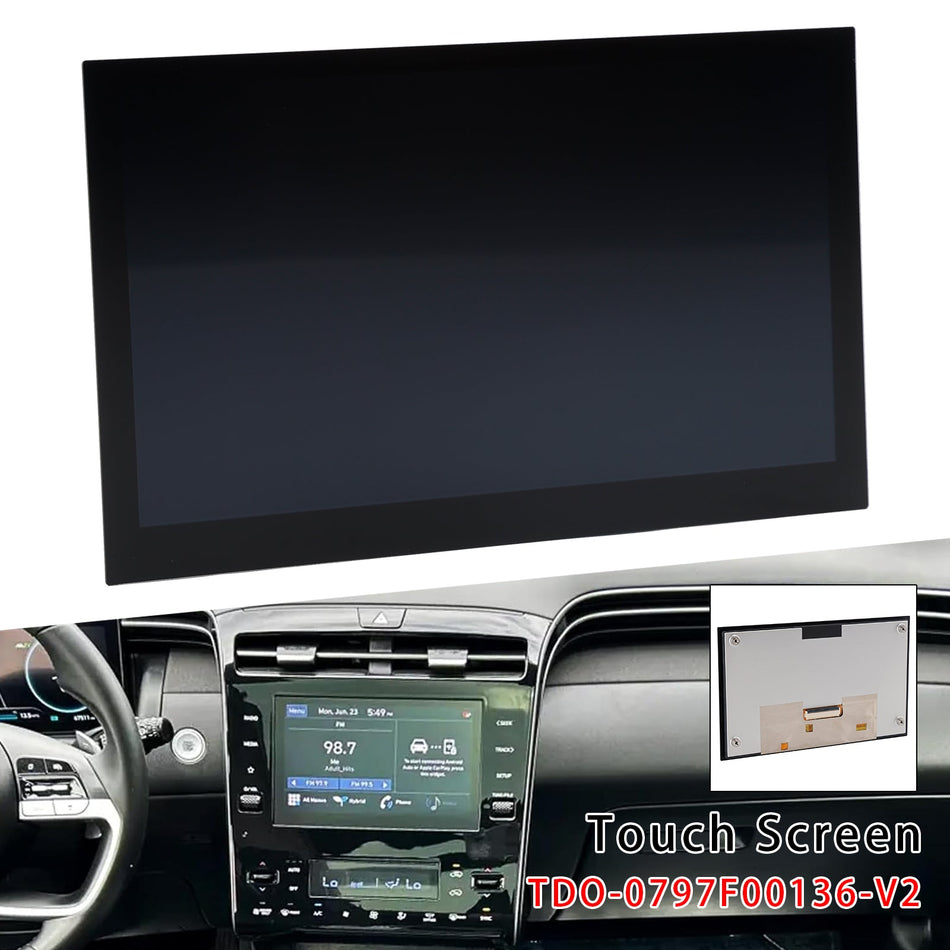 2021-2023 KIA Sonet 8"" LCD-Touchscreen-Digitizer TDO-0797F00136-V2