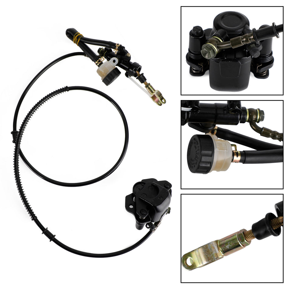 Go Kart Golf Cart ATV Hydraulische Hinterradbremse Bremssattel Hauptbremszylinder-Kit
