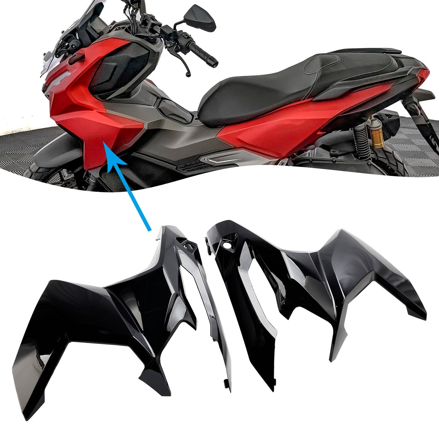 2023-2024 Honda ADV 160 Frontseitenabdeckung Scheinwerferverkleidung