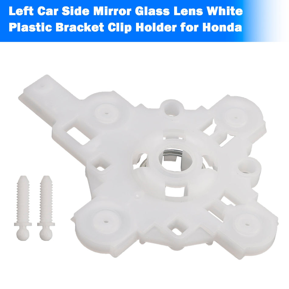 Linker Au脽enspiegelglas, wei脽e Kunststoffhalterung für Honda