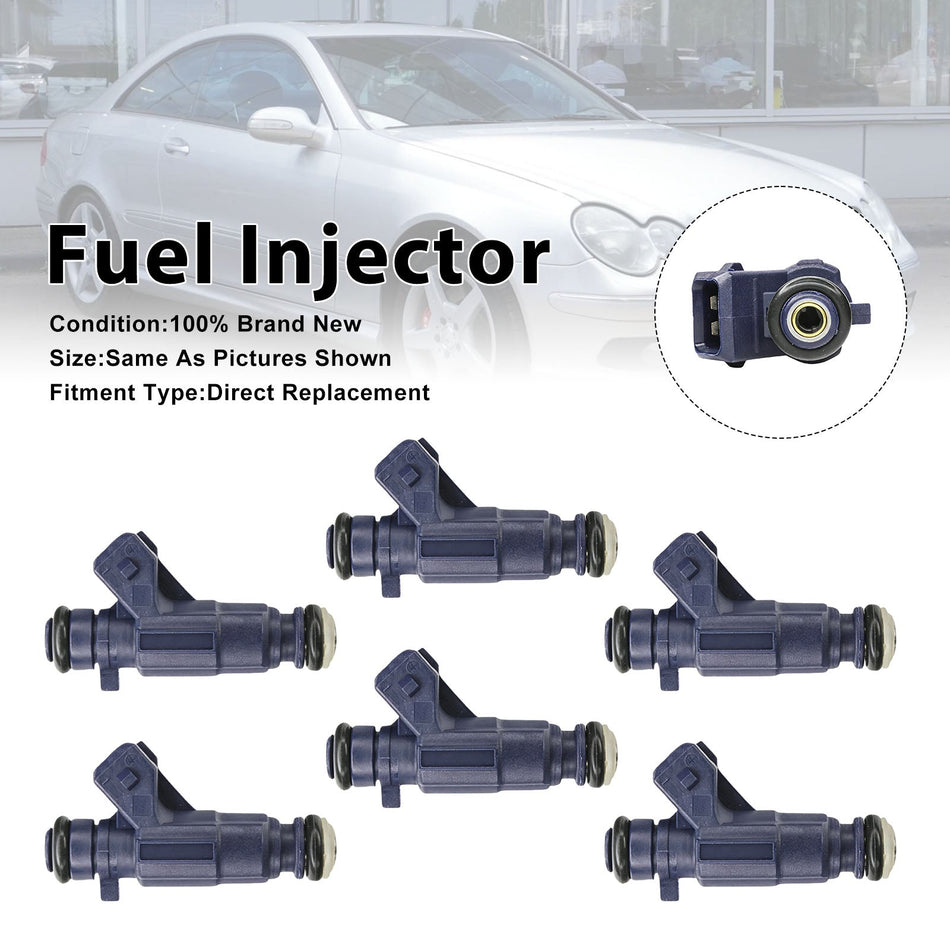 6 Stück Einspritzdüsen für Mercedes-Benz CLK320 00-05 SLK320 01-03 0280156014