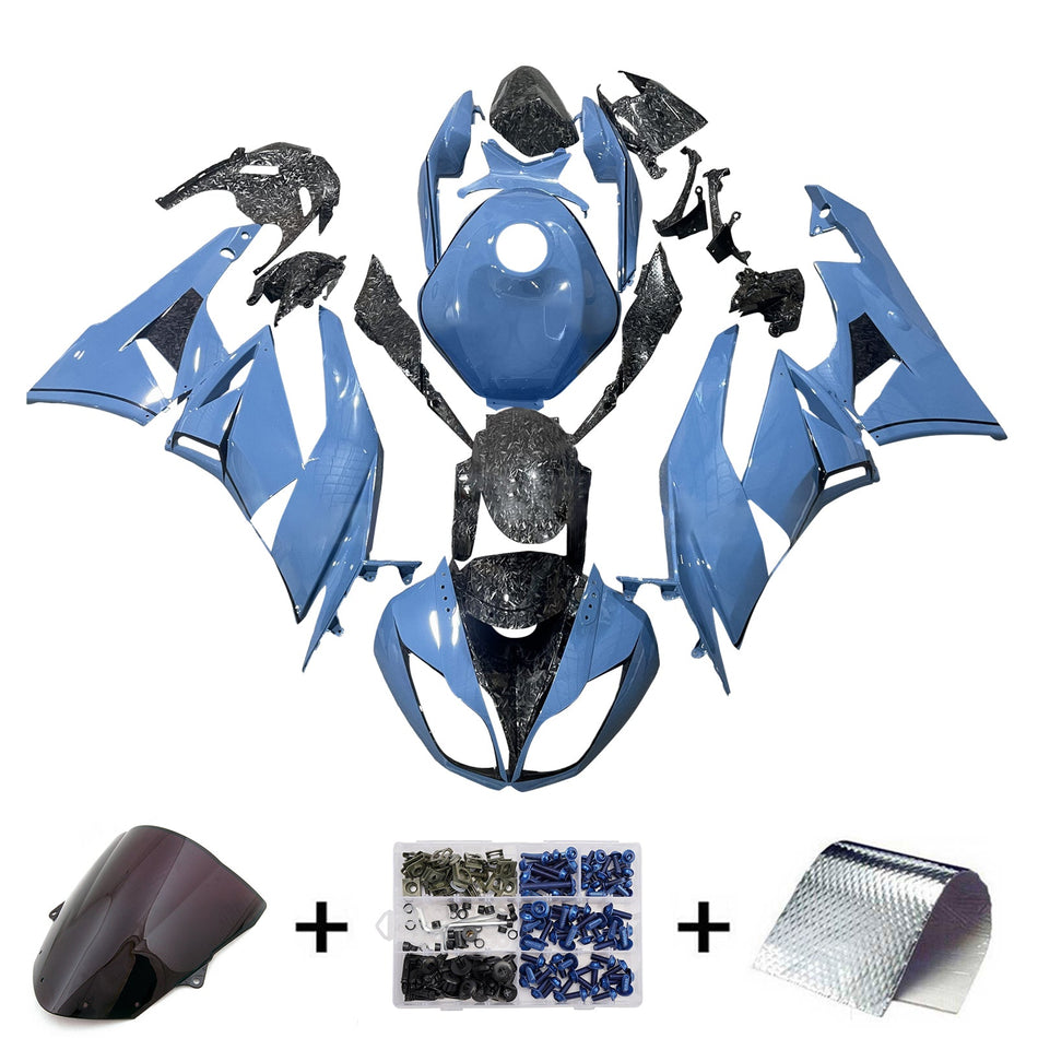 Injection Verkleidung Kit Karosserie Kunststoff ABS fit Für Kawasaki ZX6R 636 2009-2012