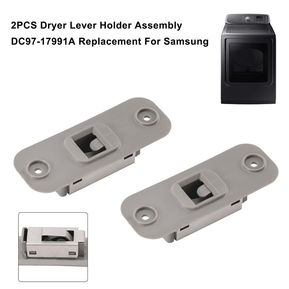 2 Stück Trocknerhebelhalter-Baugruppe DC97-17991A Ersatz für Samsung Trockner