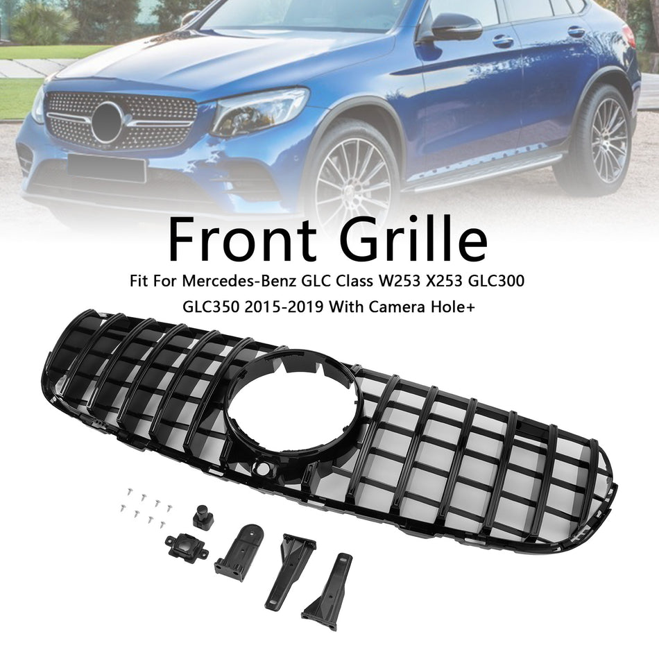 GT Style Front Bumper Grill Grille Für Mercedes Benz GLC X253 C253 2015-2019