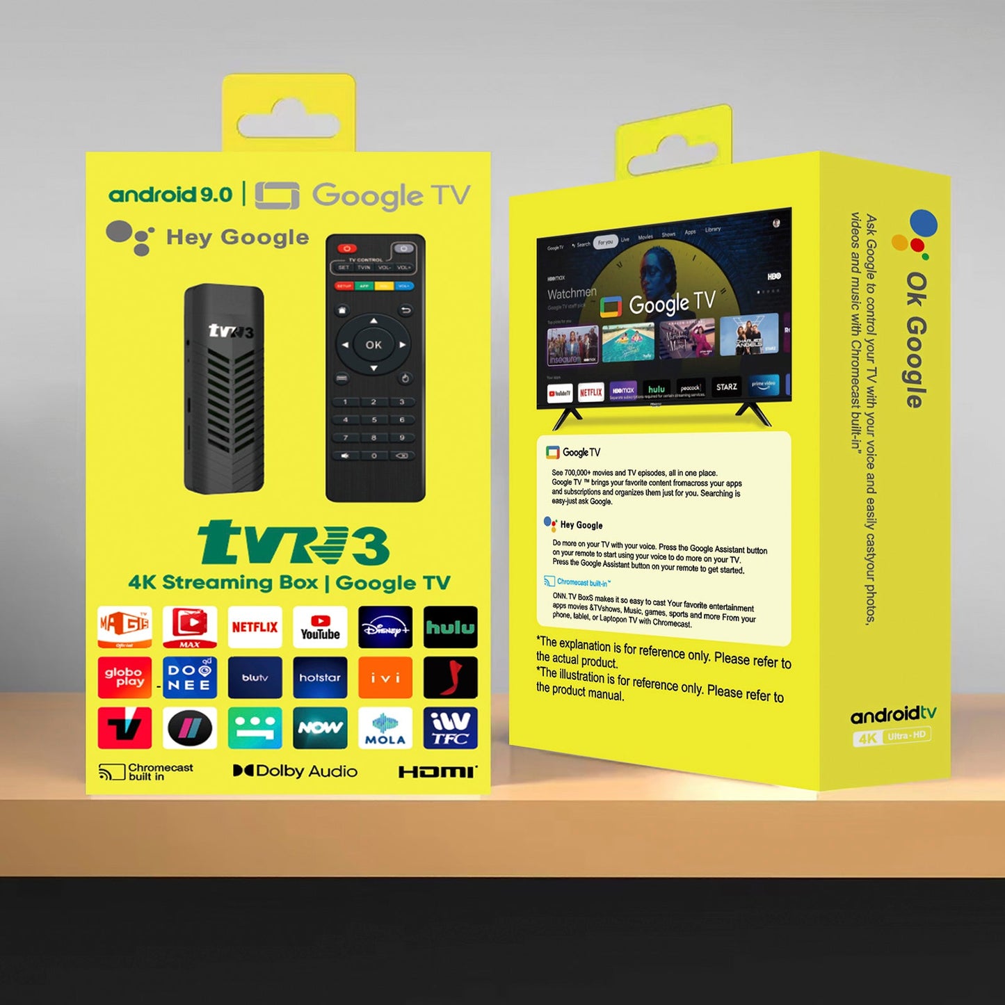 TVR3-S TV-Stick Android 14.0 Ram 1 GB ROM 8 GB Dongle Set-Top-Box 4K-Player TV BOX