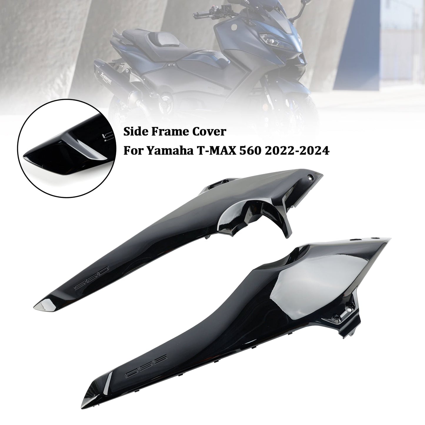 Seite Rahmen Abdeckung Panels Verkleidung Kutschen Für Yamaha T-MAX 560 2022-2024