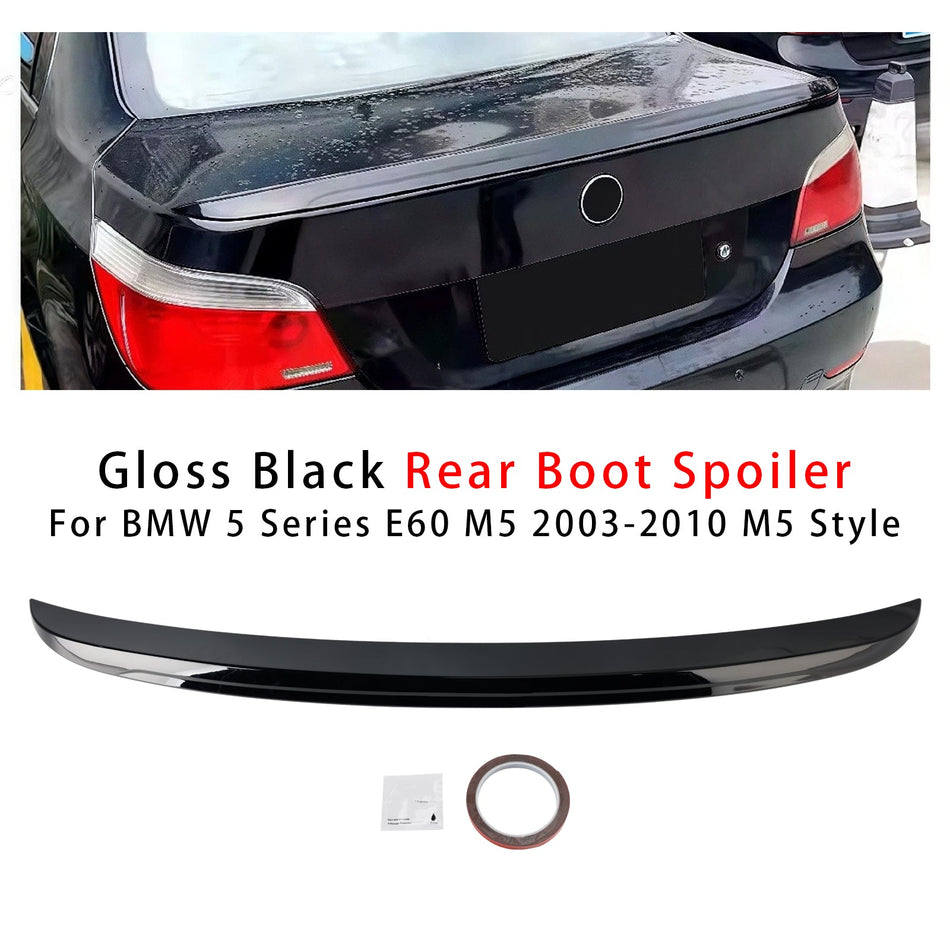 2003-2010 BMW 5er E60 M5 Heckspoiler im M5-Stil, glänzend schwarz
