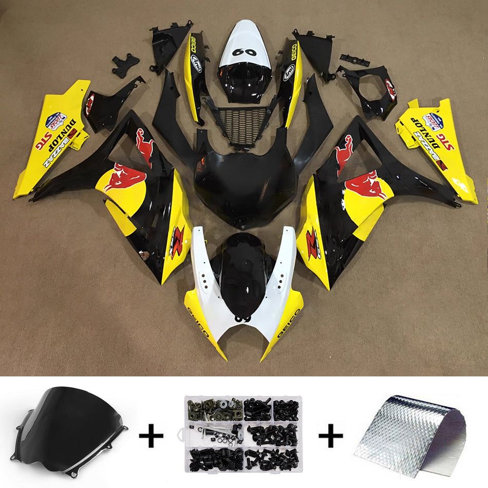 Verkleidungssatz aus ABS-Kunststoff für Suzuki GSXR1000 2007-2008 K7